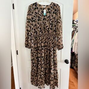 Nine Britton Animal Print Maxi Dress